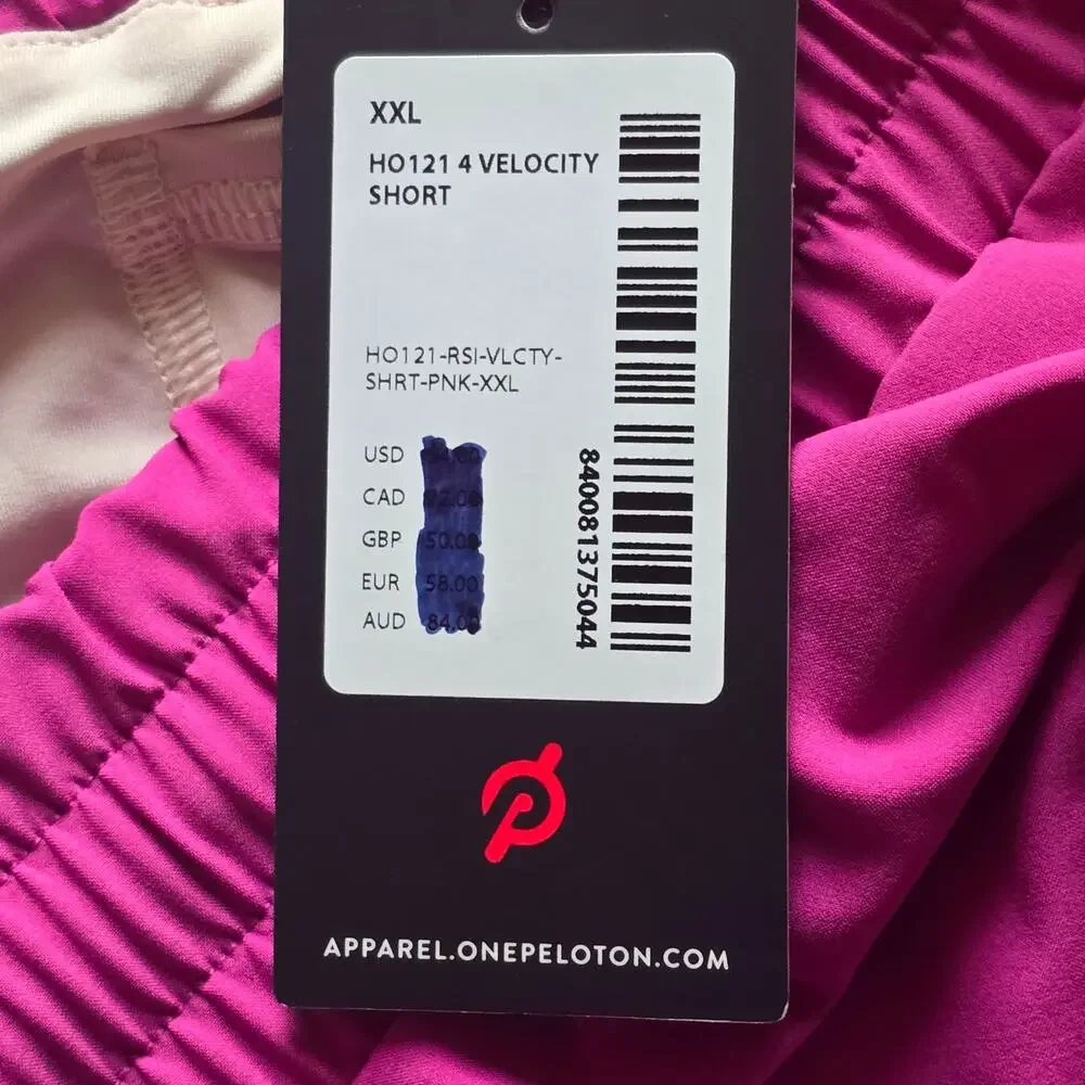 NWT, Peloton Women’s Lined Velocity Shorts, Size XXL